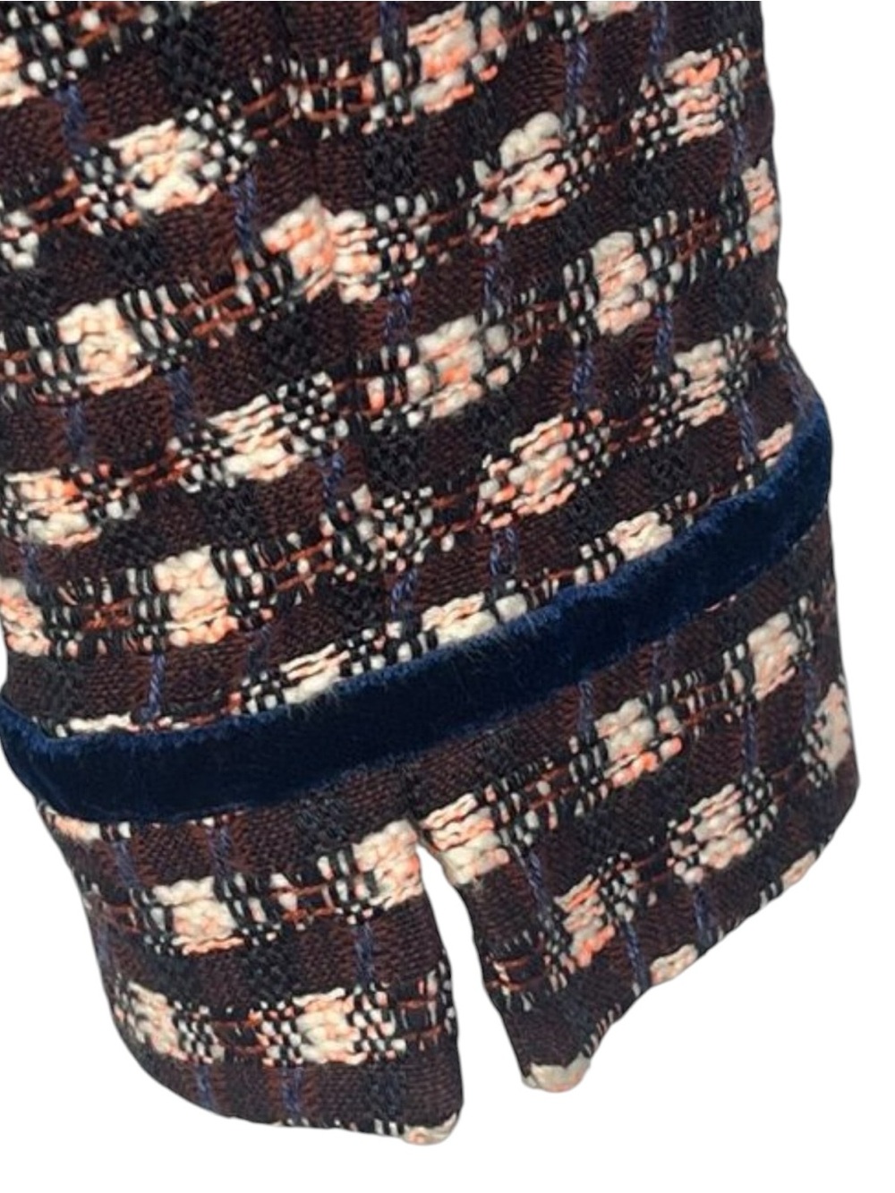 Brooks Brothers Navy and Brown Tweed Cropped Blazer - Picture 11 of 16